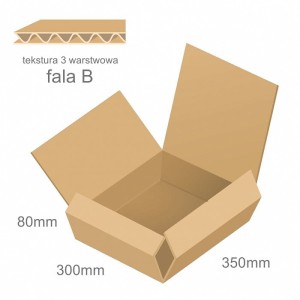 KARTON 350x300x80mm (typu motyl)